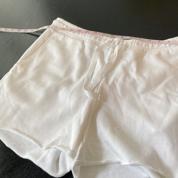 NEW Talbots Haven Well Within 100% Organic Cotton White Lounge Shorts Size L - Picture 3 of 6